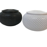 Pierres de go biconvexes plastique - Bols plastique - accessoire jeu de go - Rouge et Noir