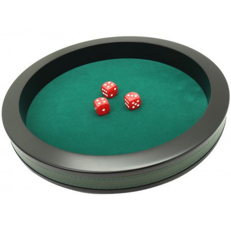 Piste bois noir et cuir / 40 cm - Verte - Rouge et Noir