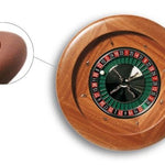 Roulette Acajou - 50 cm - roulette simple en bois - Rouge et Noir